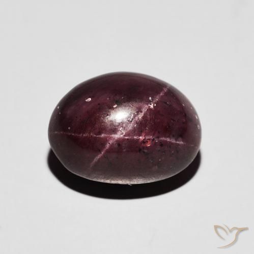 7.19ct 天然 暗红色 星石榴石, 椭圆形, 不透明