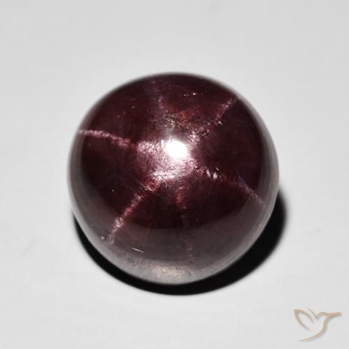 11.67ct 天然 桃花心木红 星石榴石, 圆形的, 不透明
