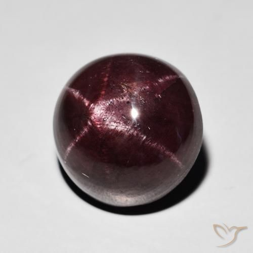 11.67克拉天然星石榴石，圆形的，不透明