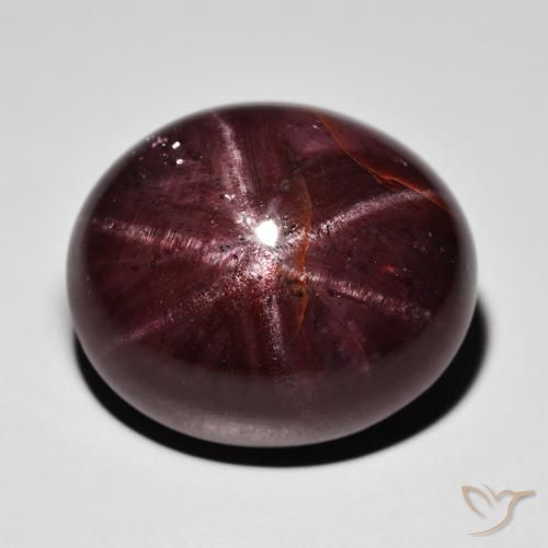 39.09ct 天然 暗红色 星石榴石, 椭圆形, 不透明