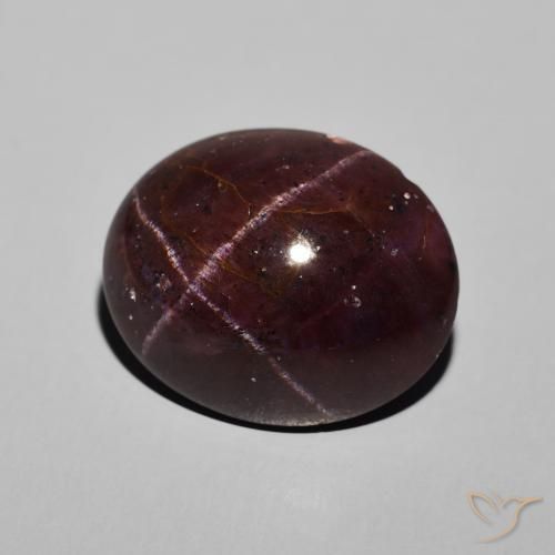 20.07克拉天然星石榴石，椭圆形，不透明