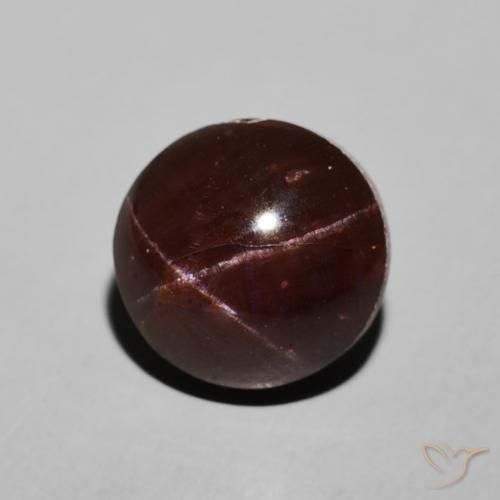6.50克拉天然星石榴石，圆形的，不透明