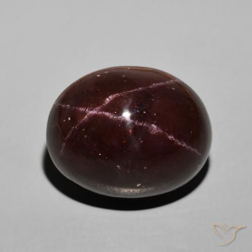 30.58ct 天然 暗红色 星石榴石, 椭圆形, 不透明