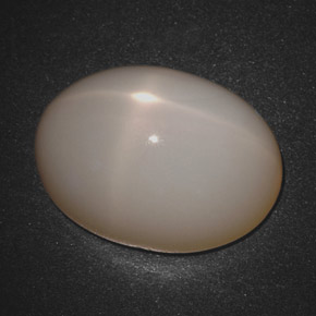 18.30克拉天然奶油色星光月光石，椭圆形切割，19×14.3毫米，半透明