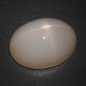 18.30克拉天然奶油色星光月光石，椭圆形切割，19×14.3毫米，半透明