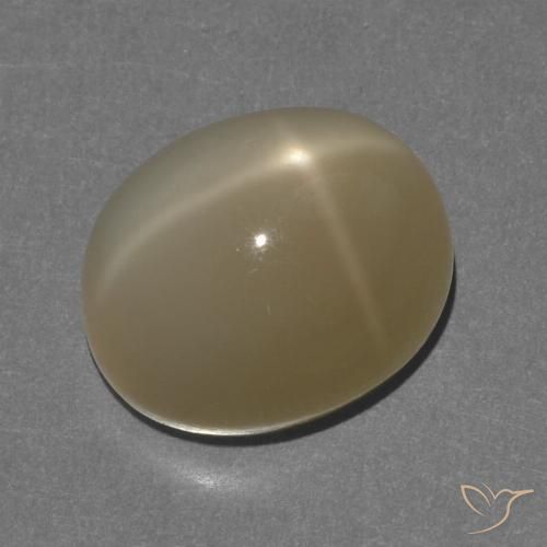 8.56ct 天然 棕橙色 星月石, 椭圆形, 半透明