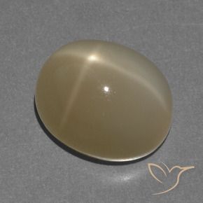 8.56克拉天然星月石，椭圆形，半透明