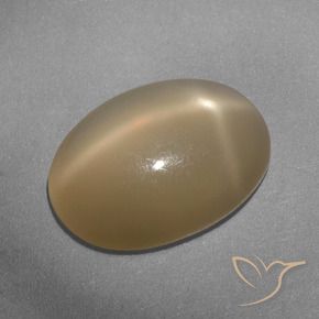 5.33克拉天然星月石，椭圆形，半透明