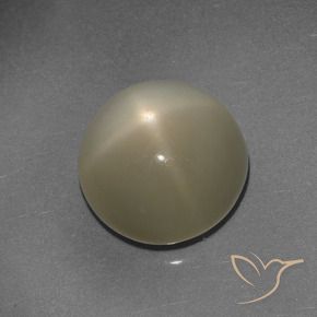 9.72克拉天然星月石，圆形的，半透明