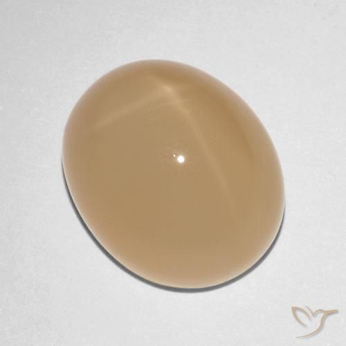 7.88克拉天然星月石，椭圆形，半透明