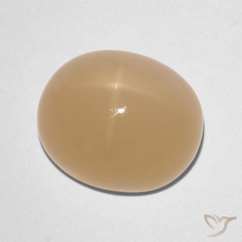 7.88克拉天然星月石，椭圆形，半透明