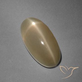 7.96克拉天然星月石，椭圆形，半透明