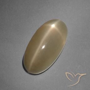 7.96克拉天然星月石，椭圆形，半透明