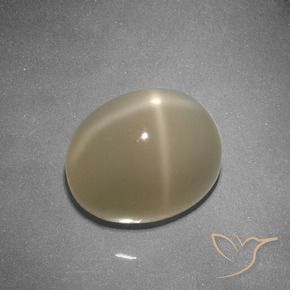 5.32克拉天然星月石，椭圆形，半透明