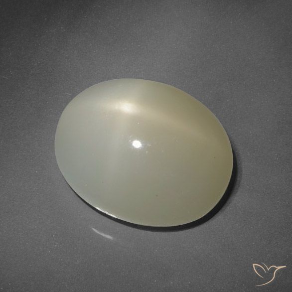 7.80ct 天然 土褐色 星月石, 椭圆形, 半透明