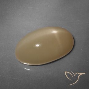 11.04克拉天然星月石，椭圆形，半透明