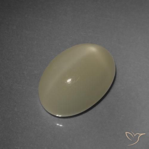 4.93ct 天然 土褐色 星月石, 椭圆形, 半透明