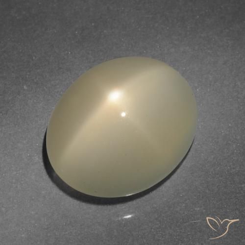 7.89ct 天然 中浅棕色 星月石, 椭圆形, 半透明