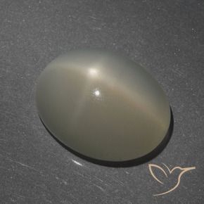 7.62克拉天然星月石，椭圆形，半透明