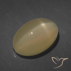7.25克拉天然星月石，椭圆形，半透明