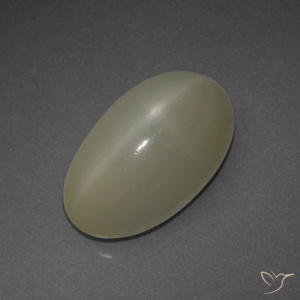 6.48ct 天然 淡棕色 星月石, 椭圆形, 半透明