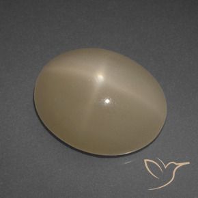 6.95克拉天然星月石，椭圆形，半透明