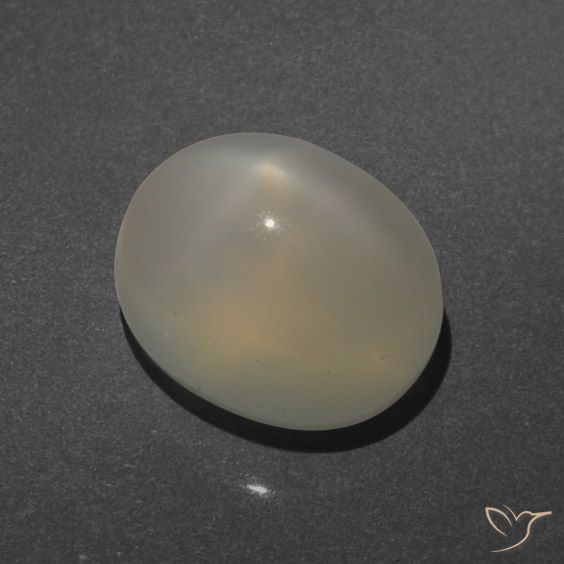 4.49ct 天然 土褐色 星月石, 椭圆形, 半透明