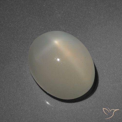 5.27ct 天然 土褐色 星月石, 椭圆形, 半透明