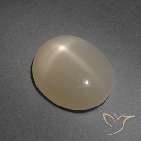 4.99克拉天然星月石，椭圆形，半透明