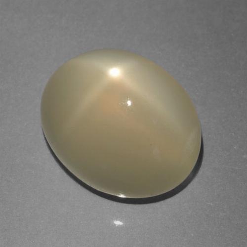 7.15克拉天然星月石，椭圆形切割，半透明