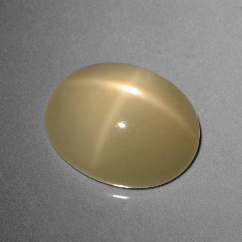 8.95克拉天然星月石，椭圆形切割，半透明