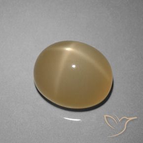 8.51克拉天然星月石，椭圆形，半透明