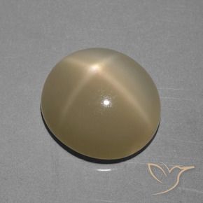 6.68克拉天然星月石，椭圆形，半透明
