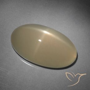 10.15克拉天然星月石，椭圆形，半透明