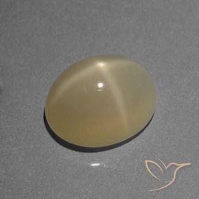 7.12克拉天然星月石，椭圆形，半透明