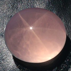 182.80克拉天然粉色星光粉晶，透明，34.2×30.5毫米，透明/半透明