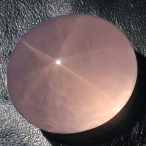 182.80克拉天然粉色星光粉晶，透明，34.2×30.5毫米，透明/半透明