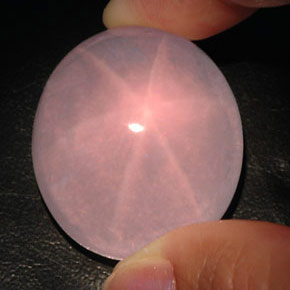 167.45克拉天然粉色星光粉晶，透明，34.4×29.8毫米，透明/半透明