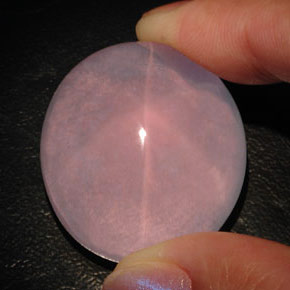 101.45克拉天然粉色星光粉晶，透明，29.4×26.6毫米，透明/半透明
