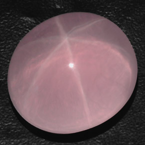 85.90克拉天然粉色星光粉晶，透明，26.7×23.8毫米，透明/半透明