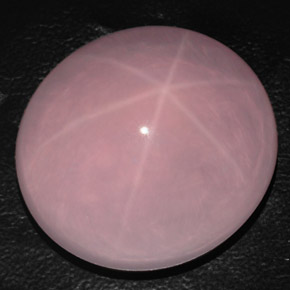 93.25克拉天然粉色星光粉晶，透明，28.2×26毫米，透明/半透明
