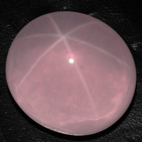 163.20克拉天然粉色星光粉晶，透明，32.1×28.8毫米，透明/半透明