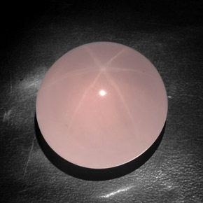 138.05克拉天然粉色星光粉晶，透明，30.1×29.3毫米，透明/半透明