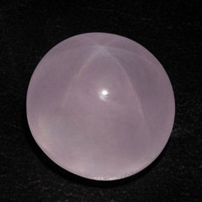50.41克拉天然粉色星光粉晶，椭圆形切割，19.8×18.7毫米，透明