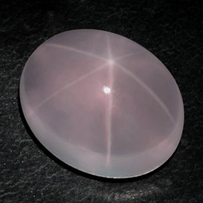 49.05克拉天然粉色星光粉晶，椭圆形切割，23.5×18.8毫米，透明