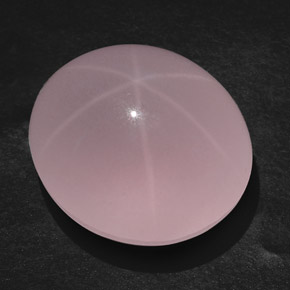 107.45克拉天然粉色星光粉晶，透明，28.5×25.2毫米，透明/半透明