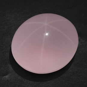 107.45克拉天然粉色星光粉晶，透明，28.5×25.2毫米，透明/半透明