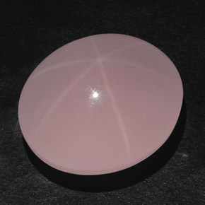 83.38克拉天然粉色星光粉晶，透明，27.9×24毫米，透明/半透明