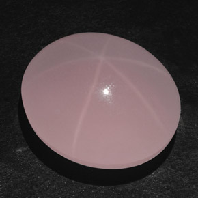 83.38克拉天然粉色星光粉晶，透明，27.9×24毫米，透明/半透明