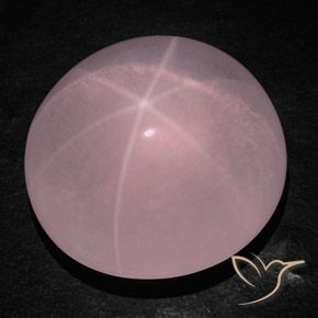 236.30ct 天然 中粉红色 星玫瑰石英, 椭圆形, 透明/半透明
